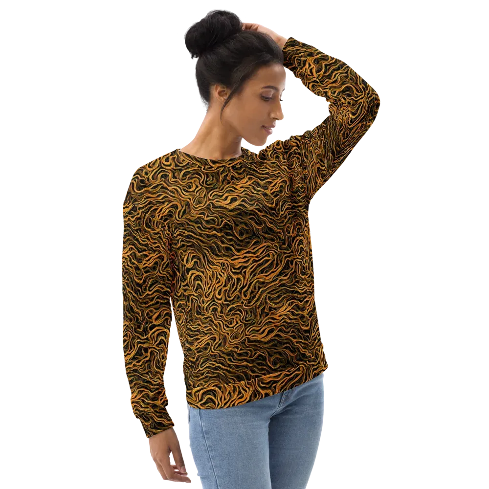 Obsidian Flame on Sweatshirt — Right Front