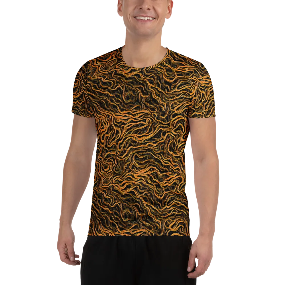 Obsidian Flame on Men's Athletic T-Shirt — Front