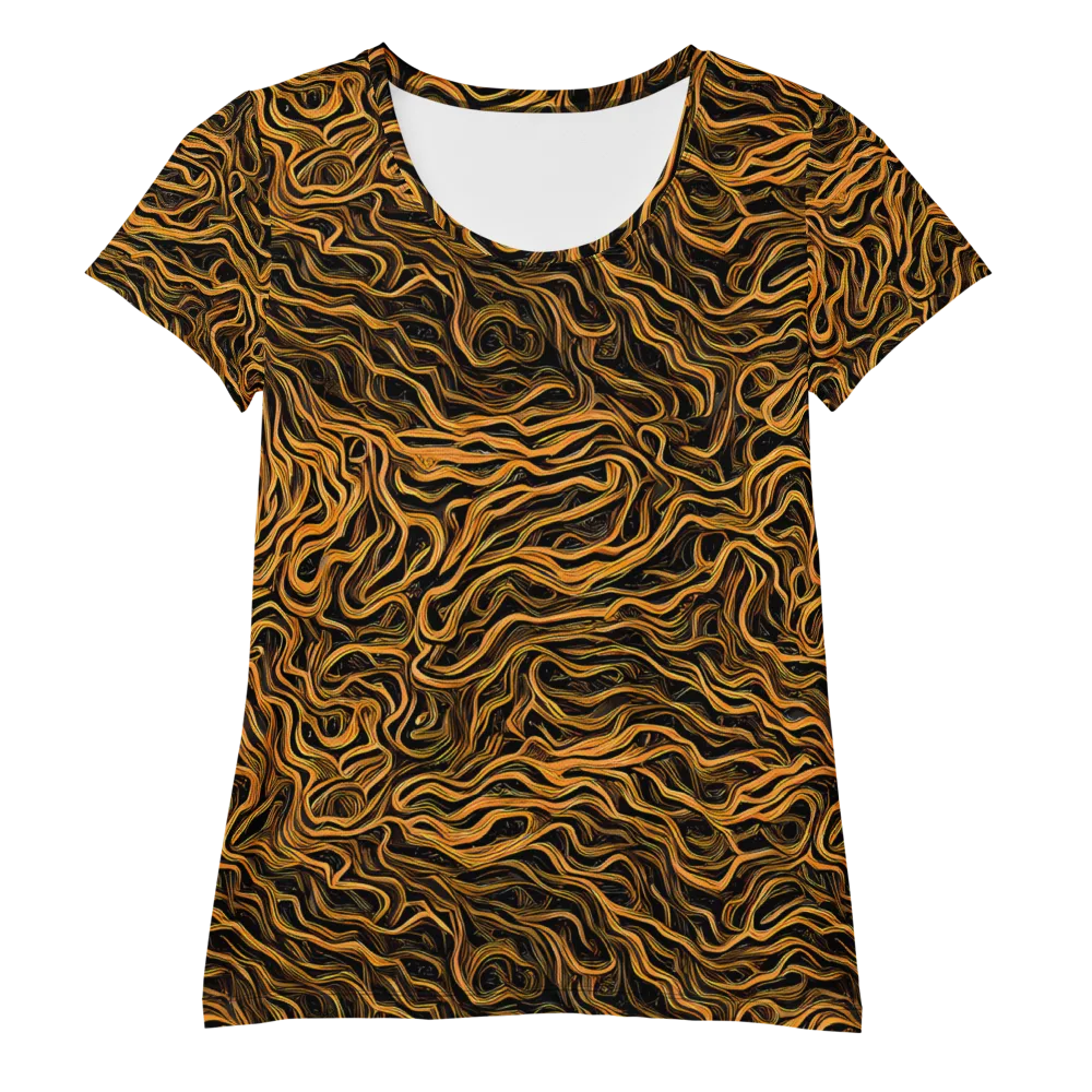 Obsidian Flame on Women's Athletic T-Shirt — Front