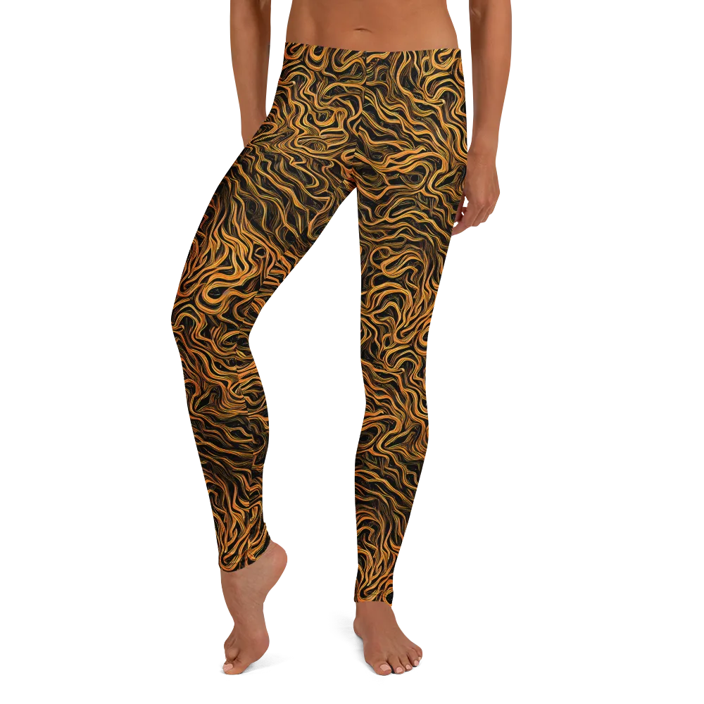 Obsidian Flame on Leggings — Front