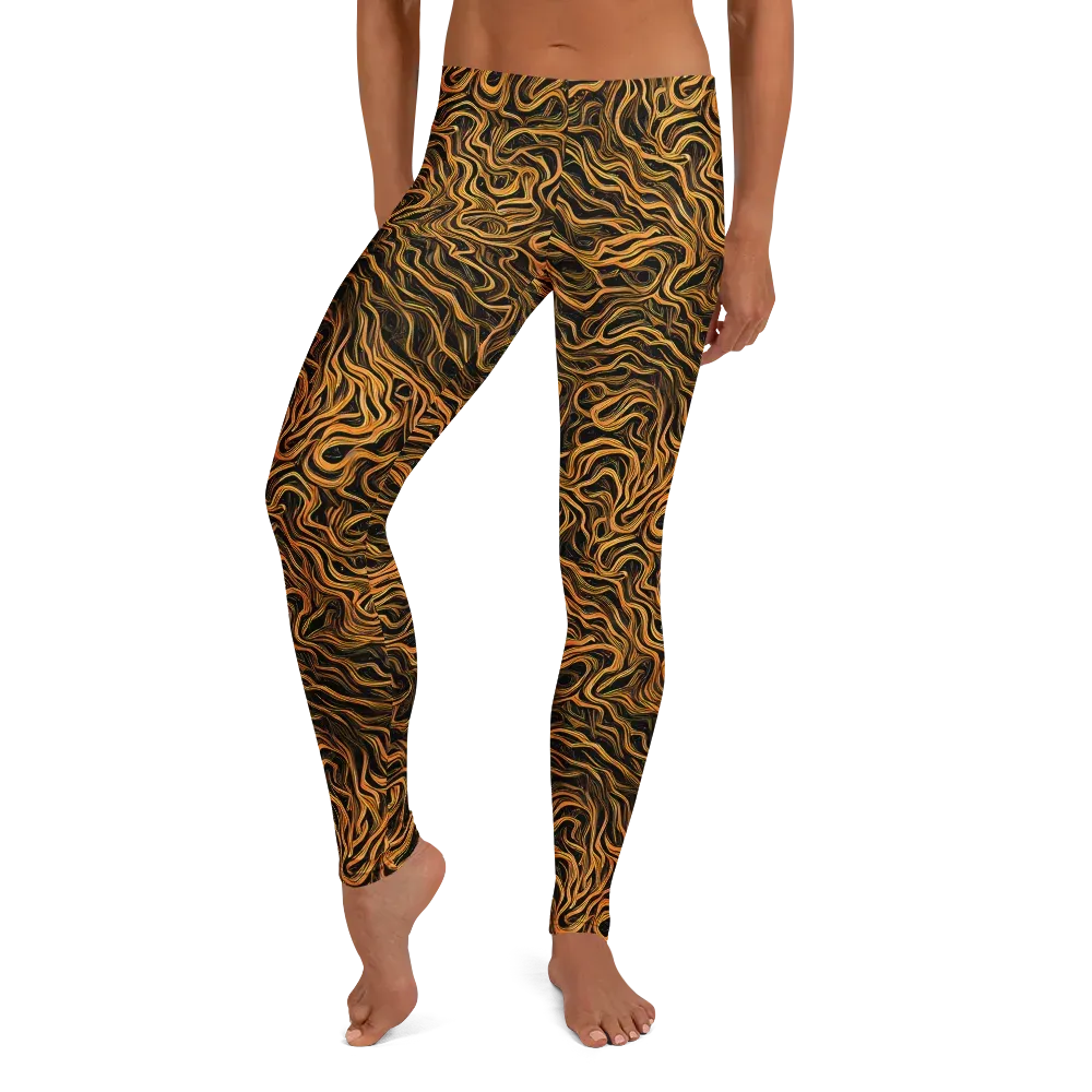 Obsidian Flame on Leggings — Front