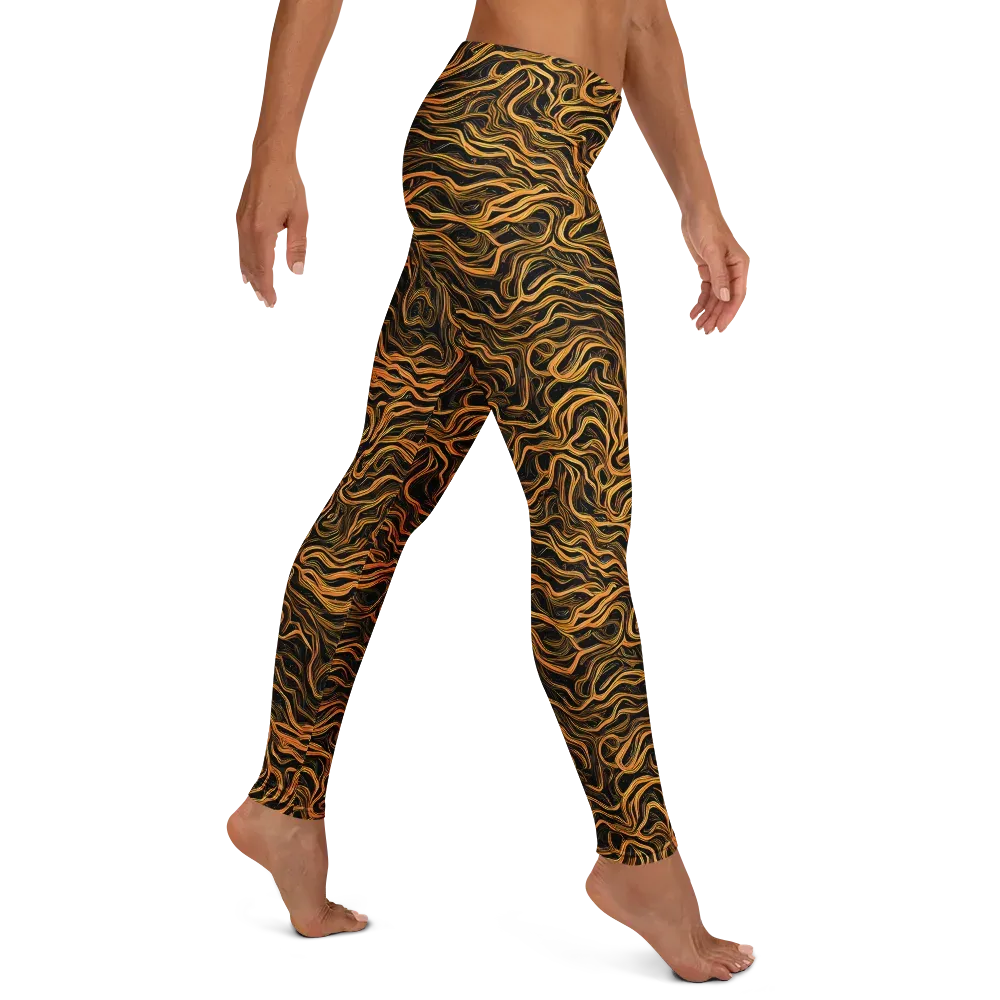 Obsidian Flame on Leggings — Right