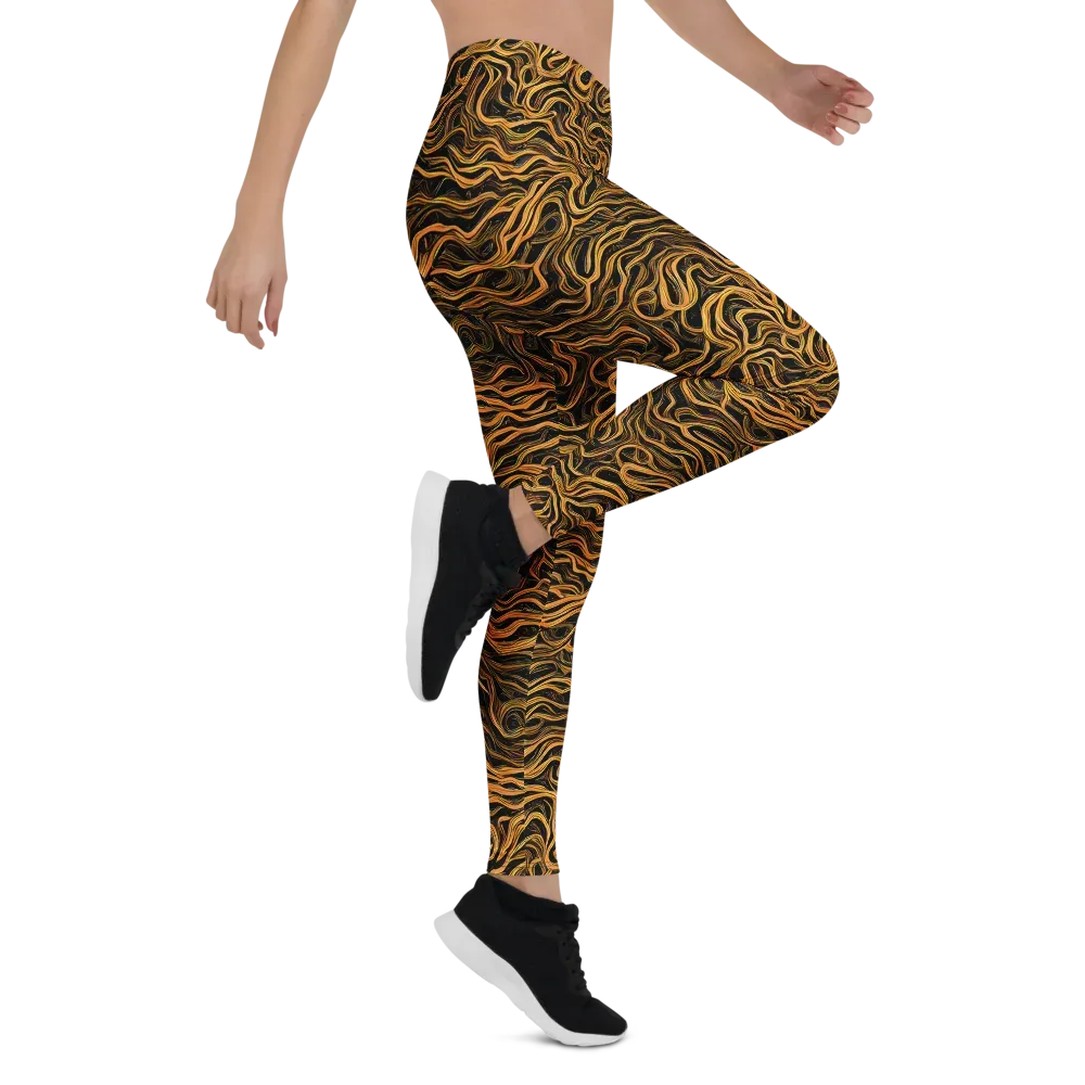 Obsidian Flame on Leggings — Right