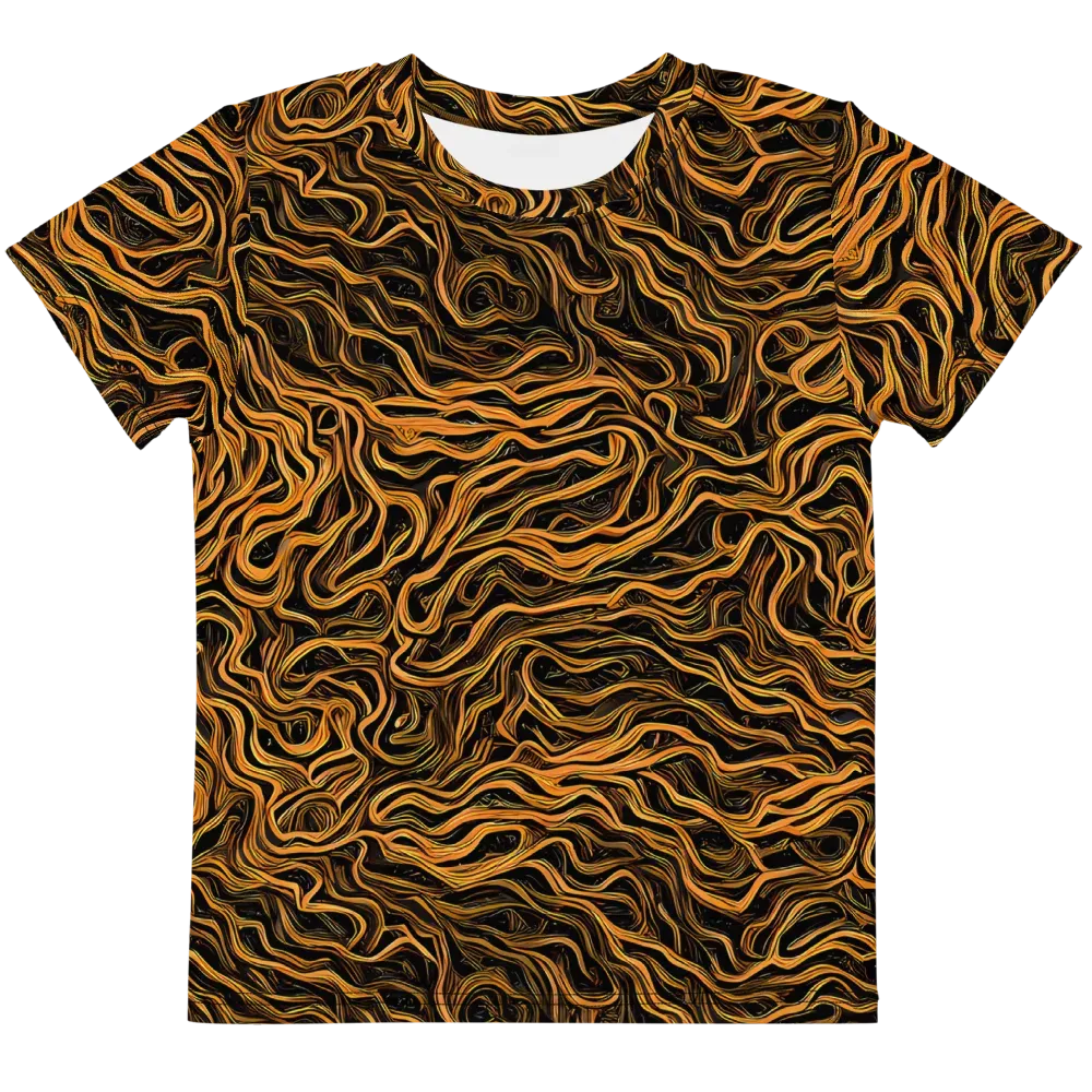 Obsidian Flame on Kids Crew Neck T-Shirt — Front
