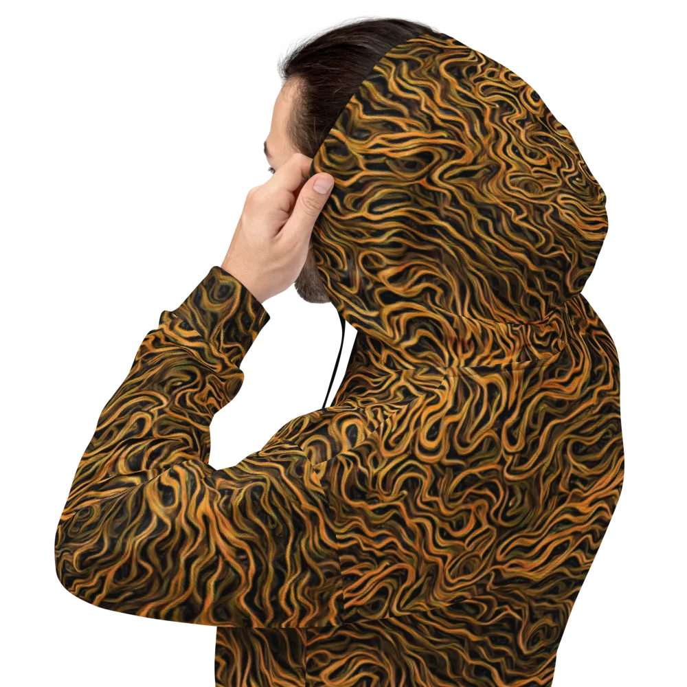 Obsidian Flame on Hoodie — Back