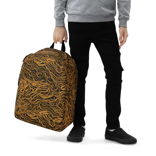 Obsidian Flame on a Minimalist Backpack