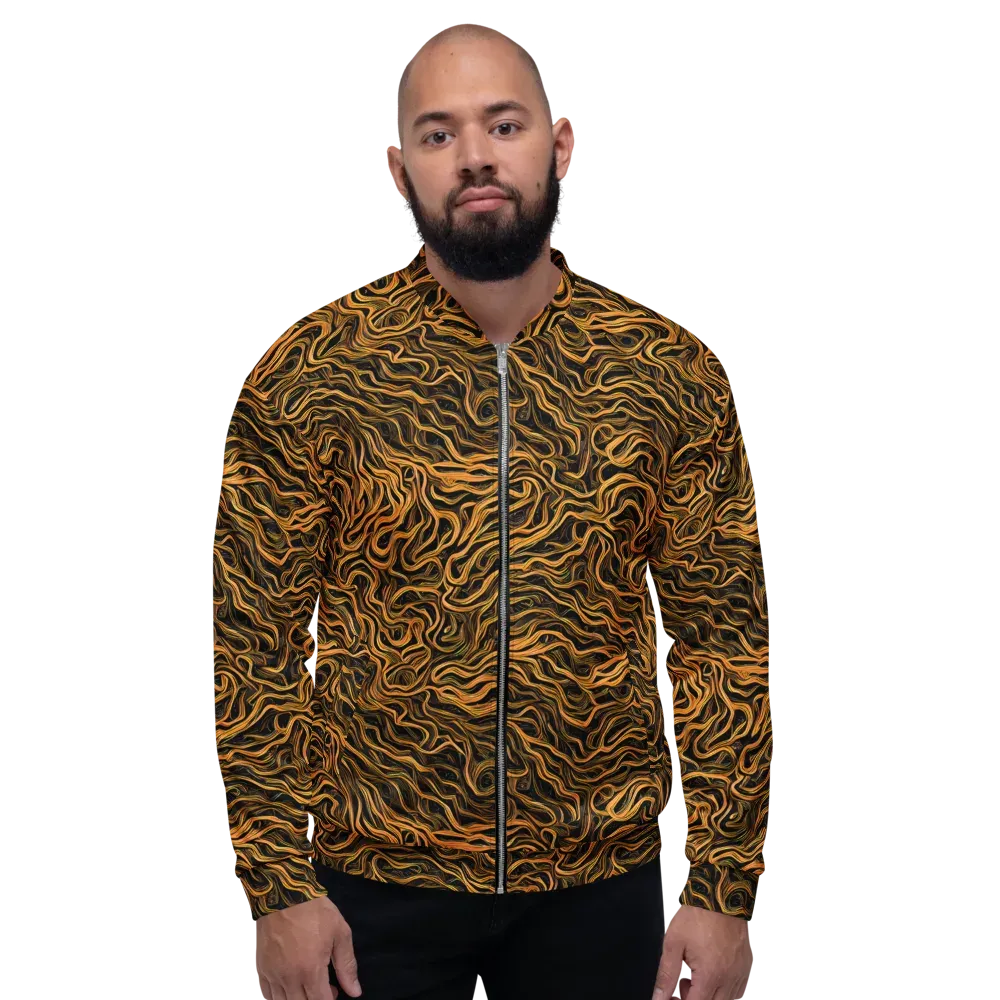 Obsidian Flame on Bomber Jacket — Front