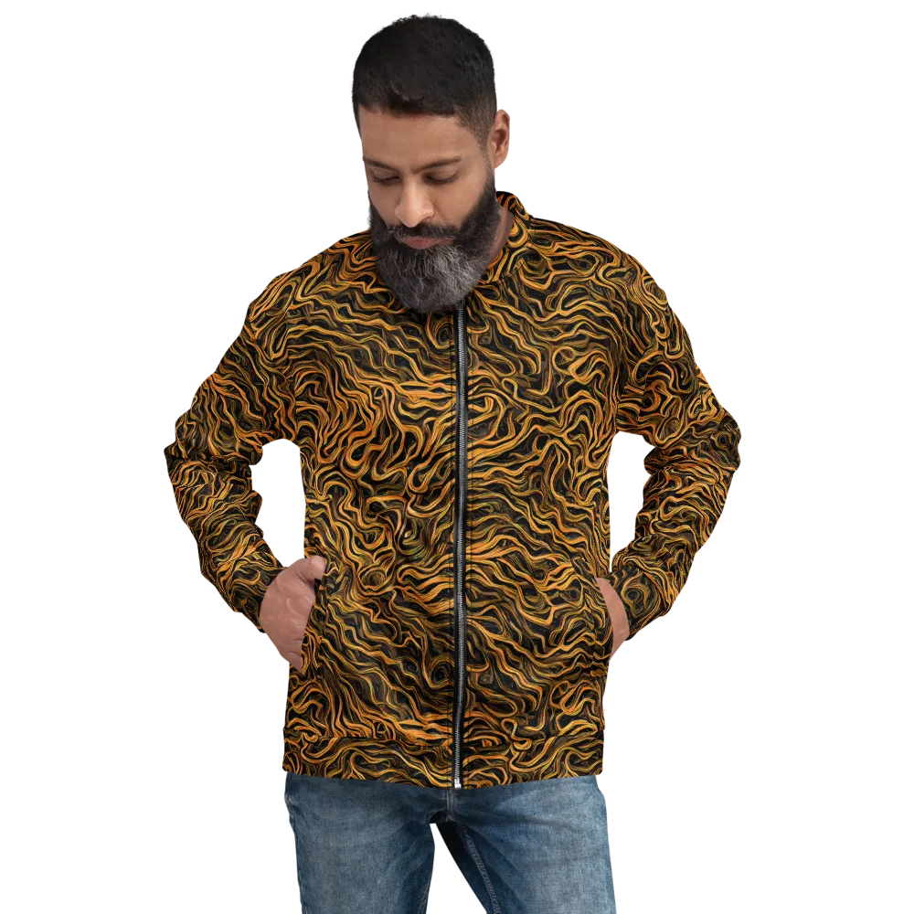 Obsidian Flame on Bomber Jacket — Front