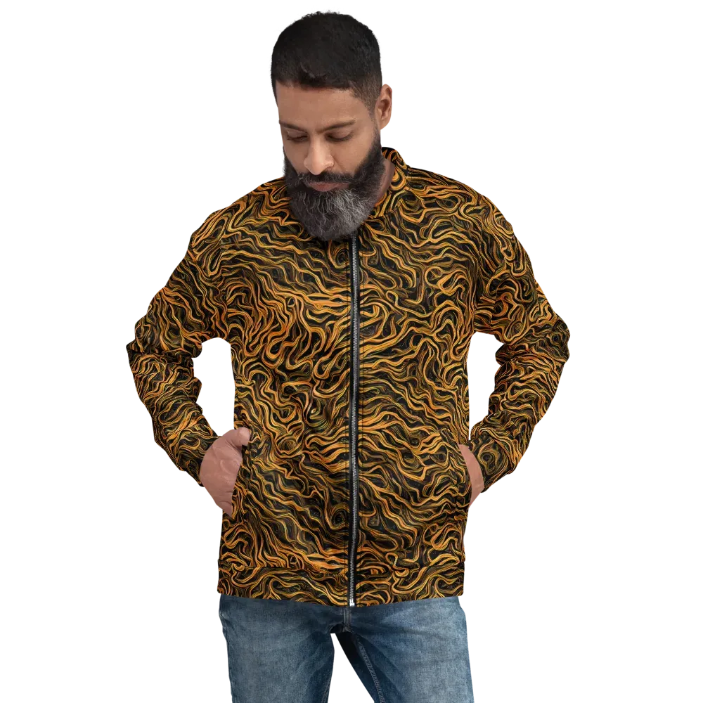 Obsidian Flame on Bomber Jacket — Front