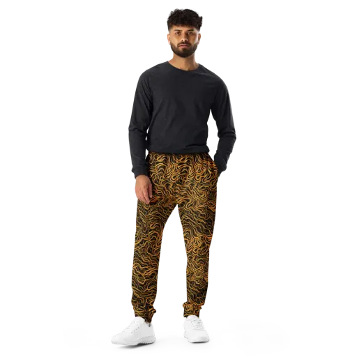 Obsidian Flame on a Men's Joggers