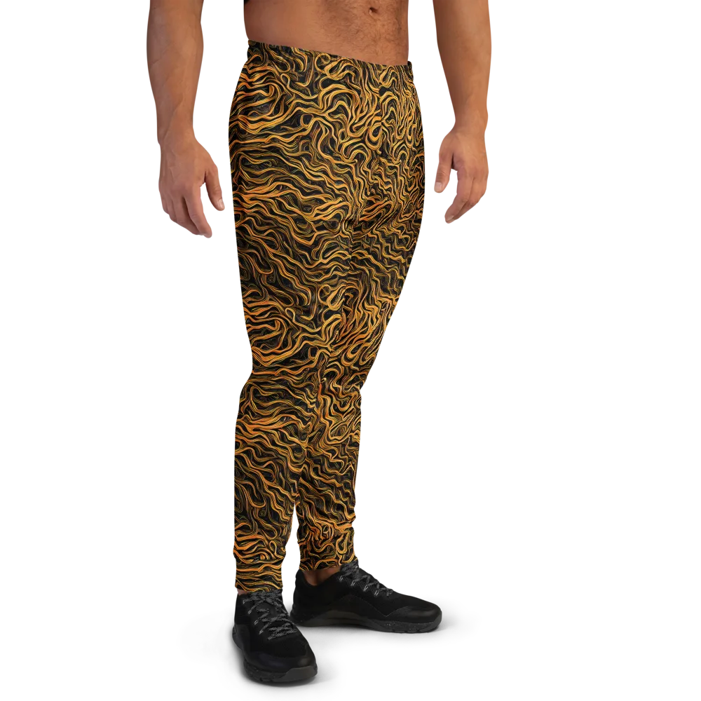 Obsidian Flame on Men's Joggers — Right