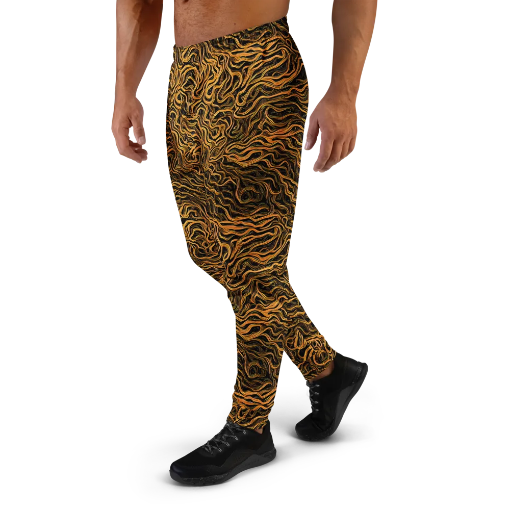 Obsidian Flame on Men's Joggers — Left