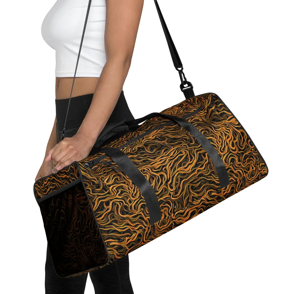 Obsidian Flame on Duffle Bag — Front