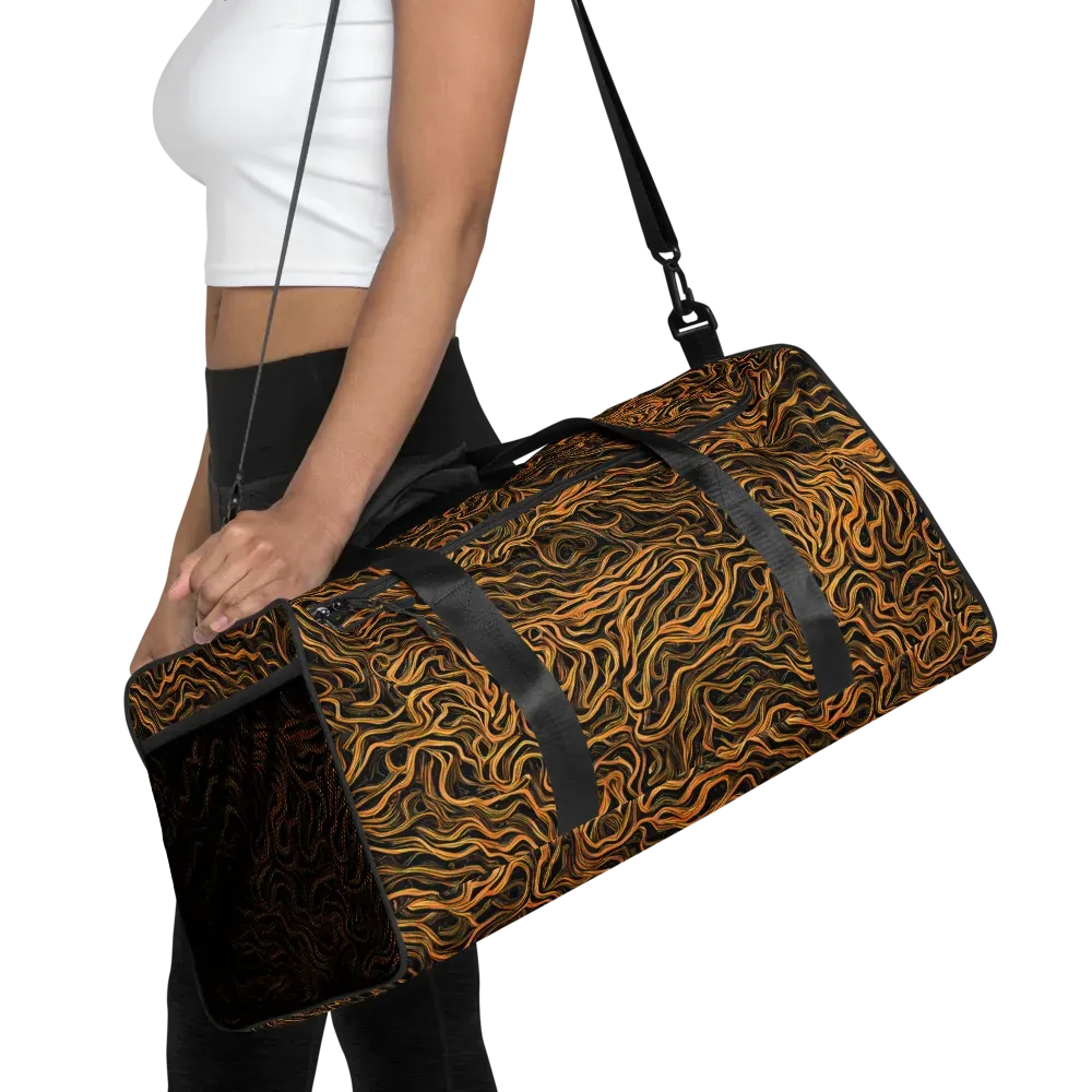 Obsidian Flame on Duffle Bag — Front