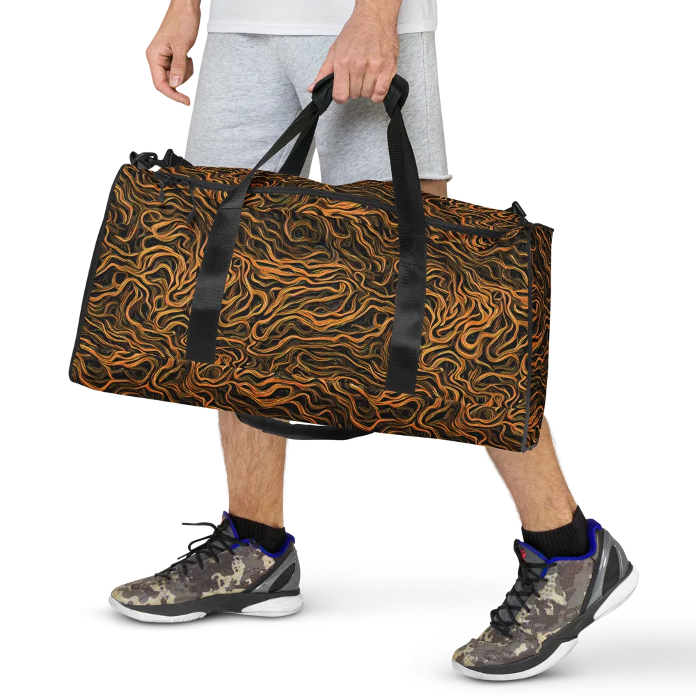 Obsidian Flame on Duffle Bag — Front