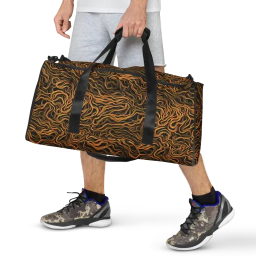Obsidian Flame on a Duffle Bag