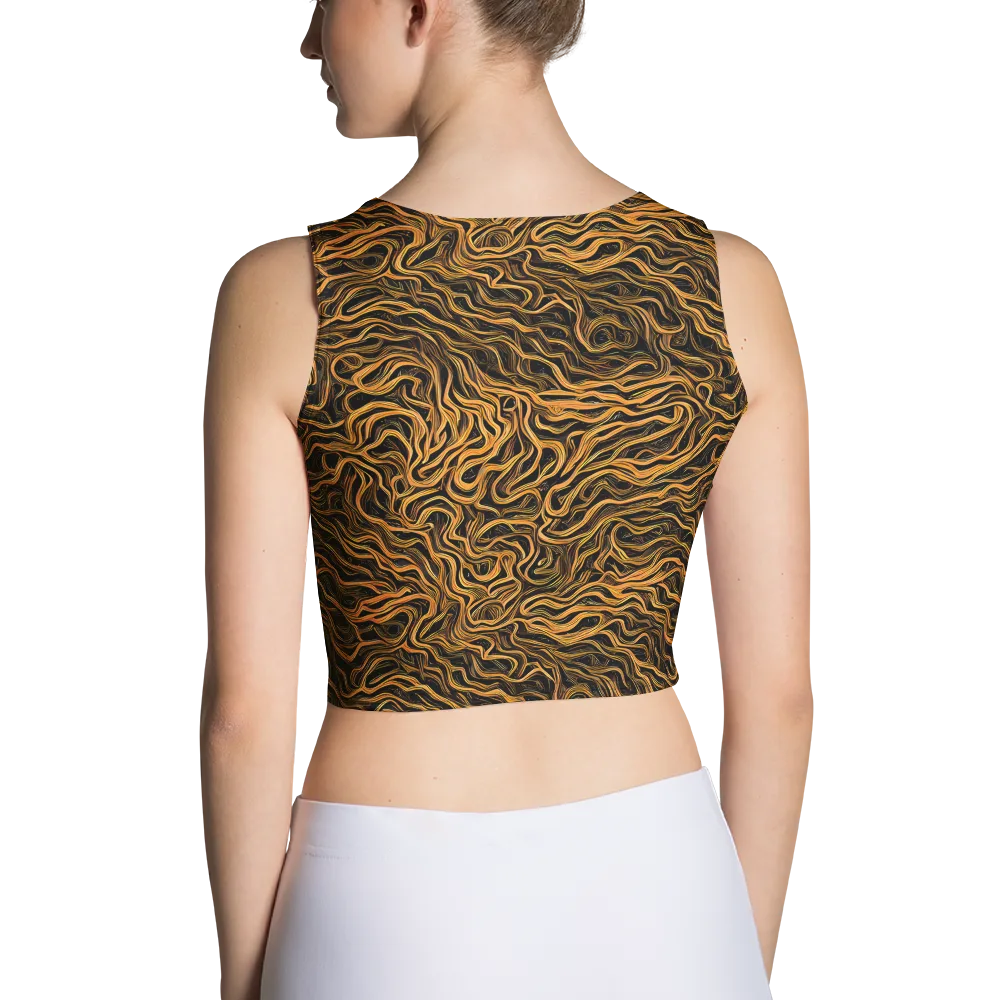 Obsidian Flame on Crop Top — Back
