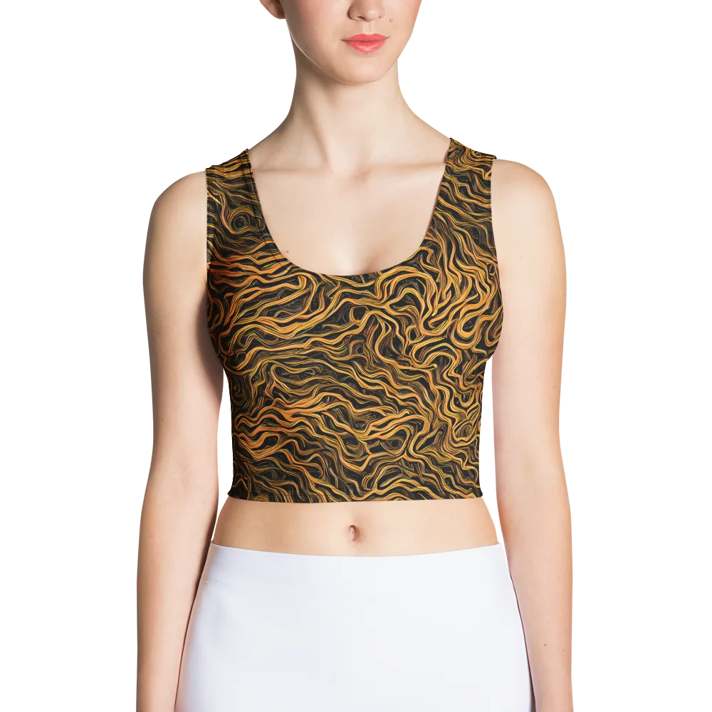 Obsidian Flame on Crop Top — Front