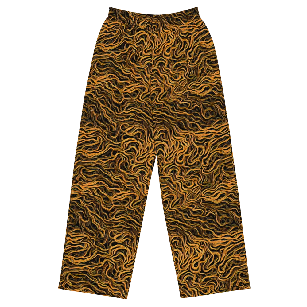 Obsidian Flame on Wide-Leg Pants — Front