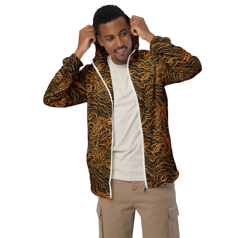 Obsidian Flame on Men's Windbreaker — Front