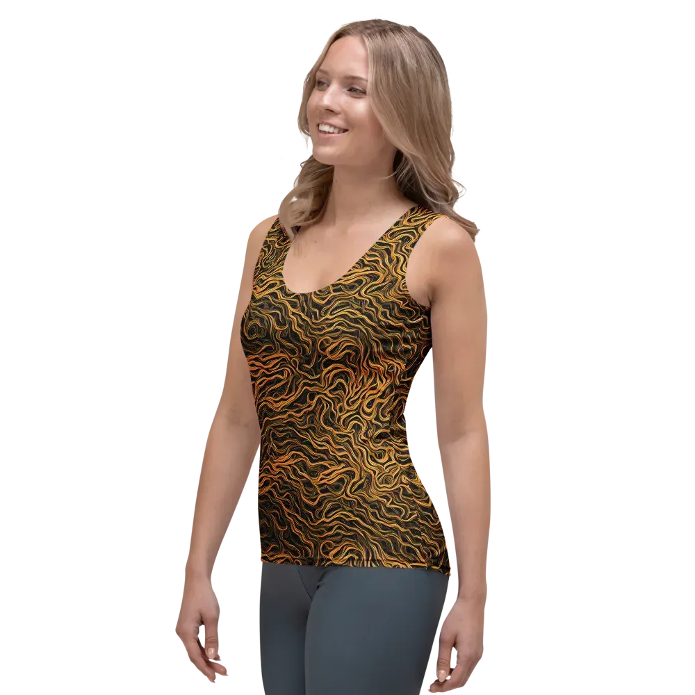 Obsidian Flame on Women's Tank Top — Left Front