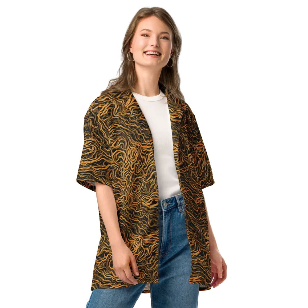 Obsidian Flame on Button Shirt — Front