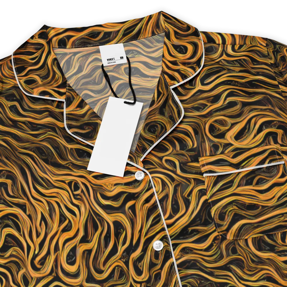 Obsidian Flame on Women's Short Sleeve Pajama Top — Product details