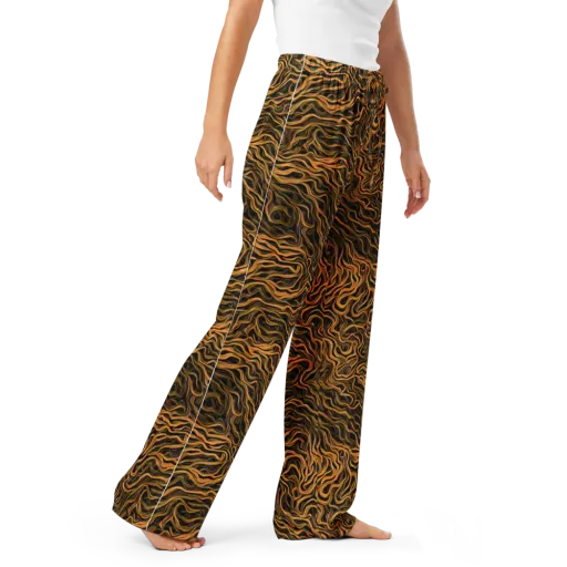 Obsidian Flame on a Women's Pajama Pants