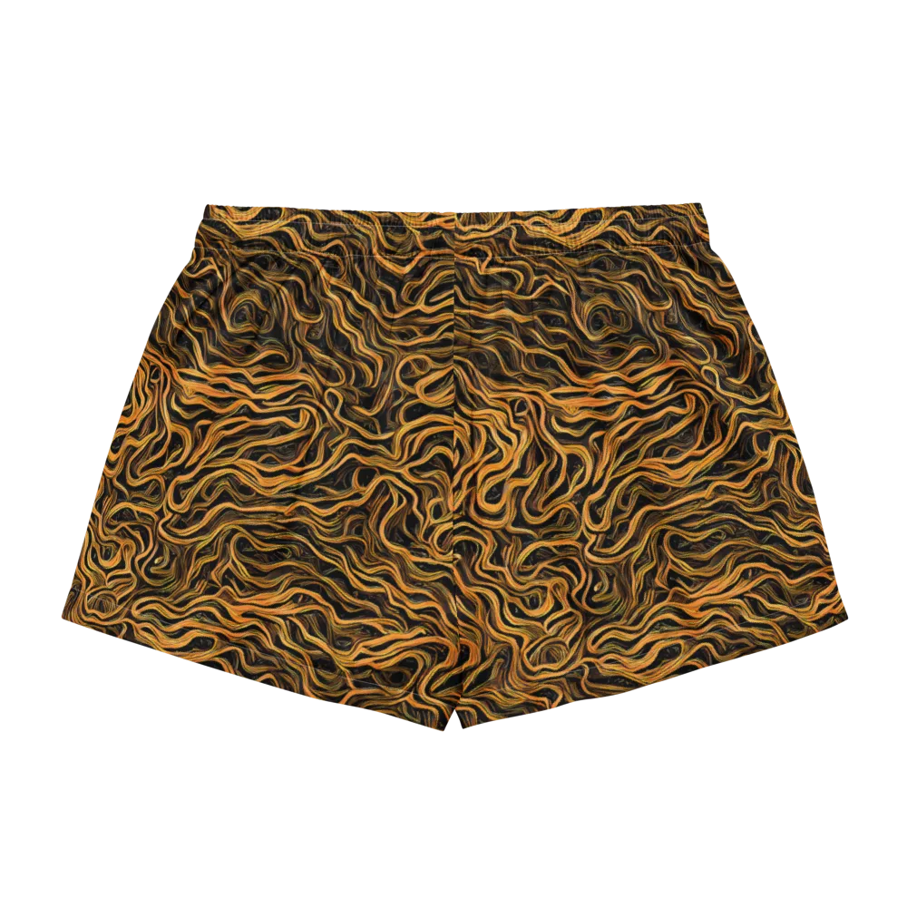 Obsidian Flame on Women's Pajama Shorts — Back