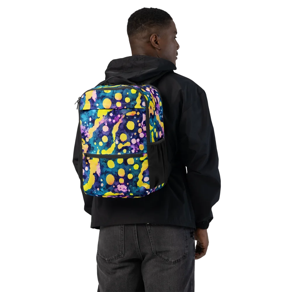 Ink Galaxy on Utility Backpack — Back