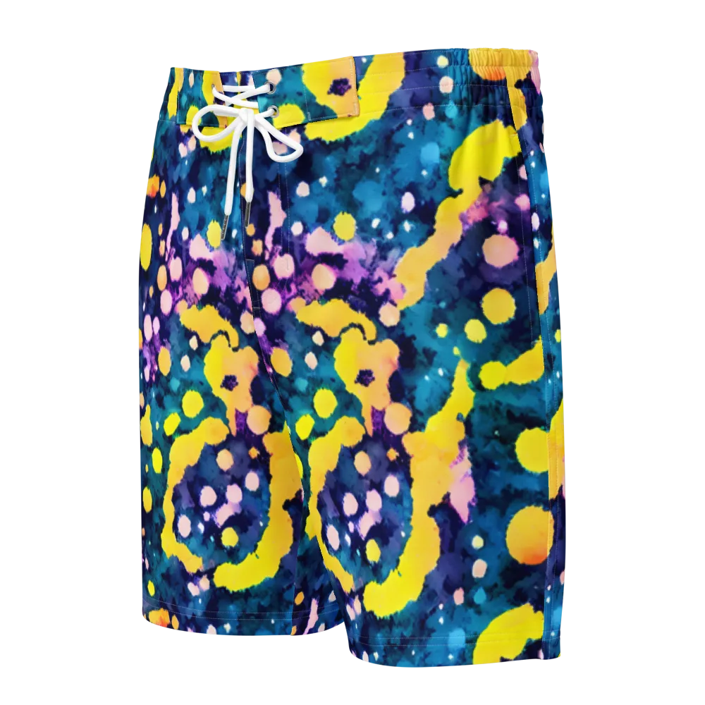 Ink Galaxy on Men's Board Shorts — Front