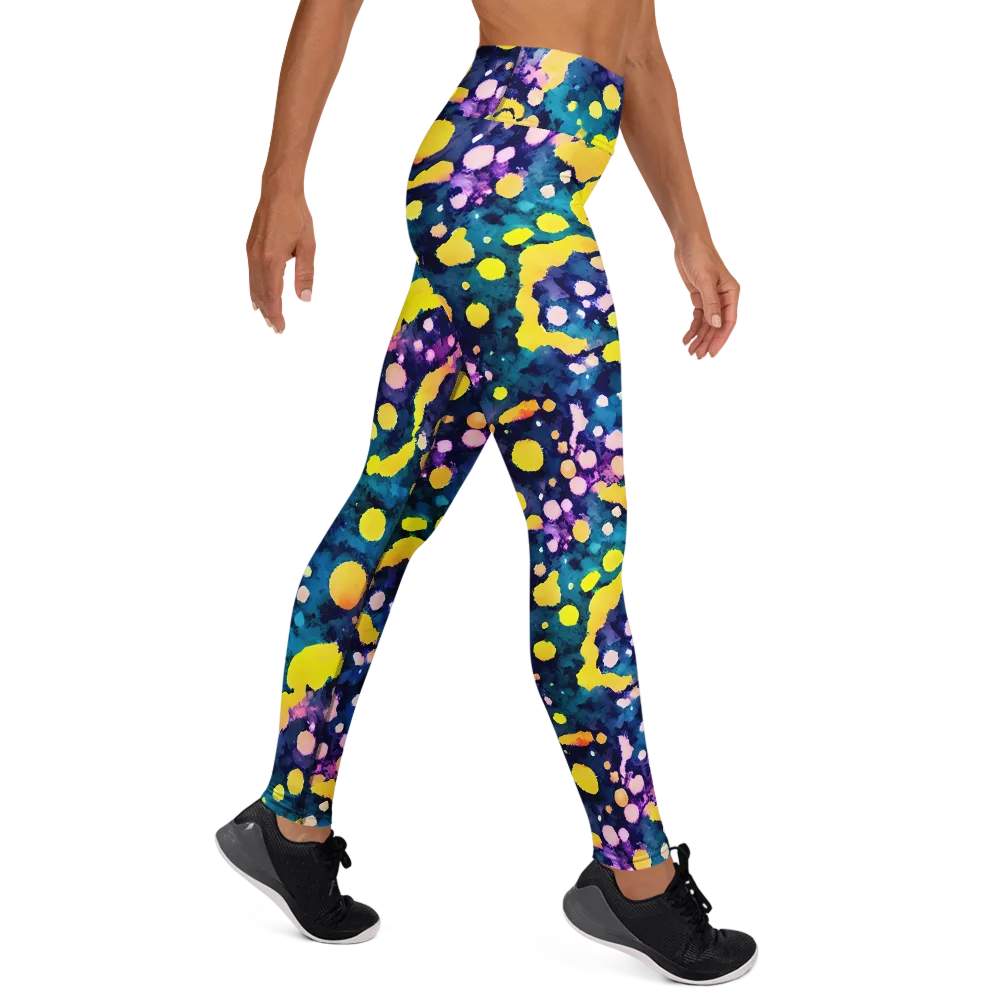 Ink Galaxy on Yoga Leggings — Right