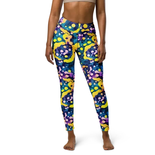 Ink Galaxy on a Yoga Leggings