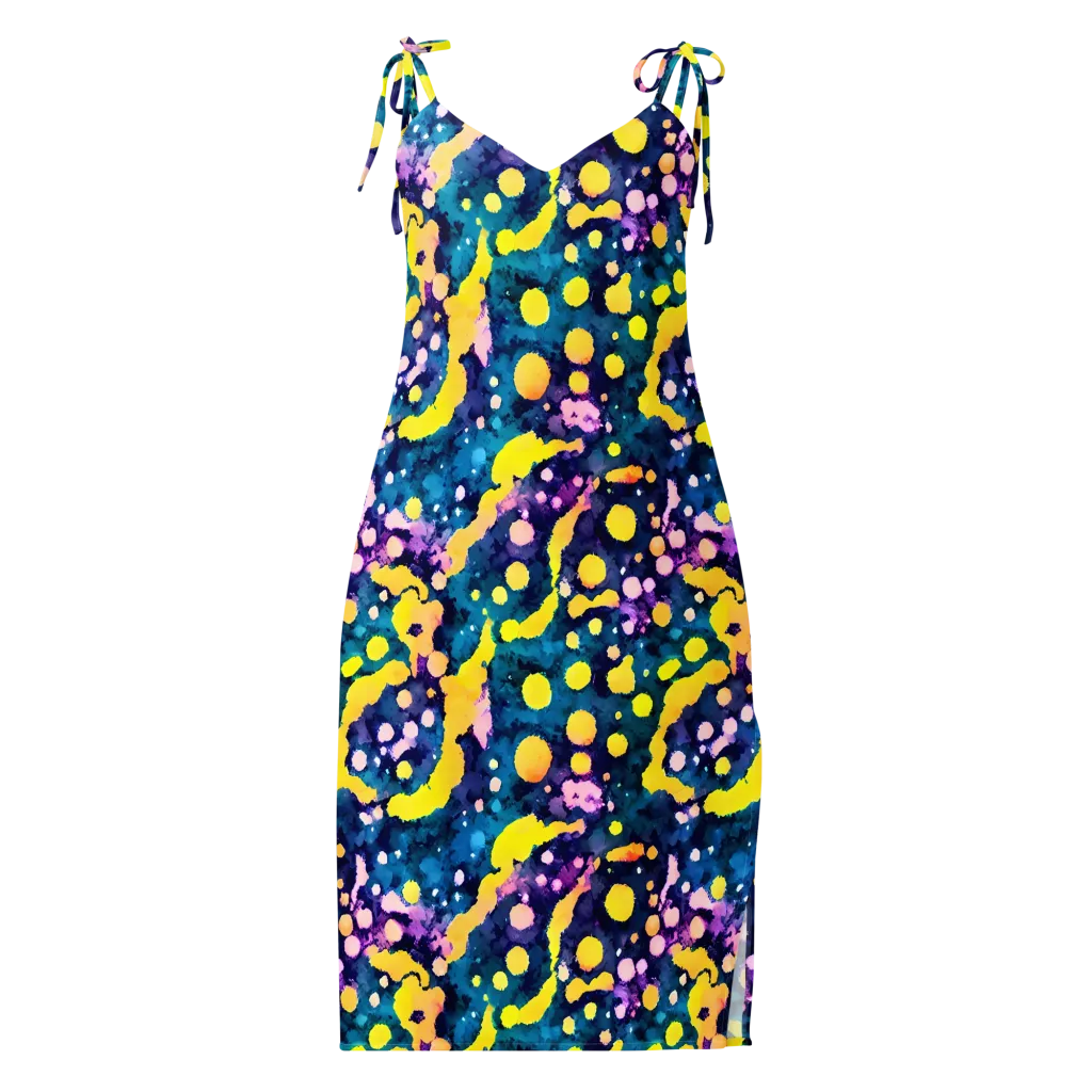 Ink Galaxy on Slip Dress — Front