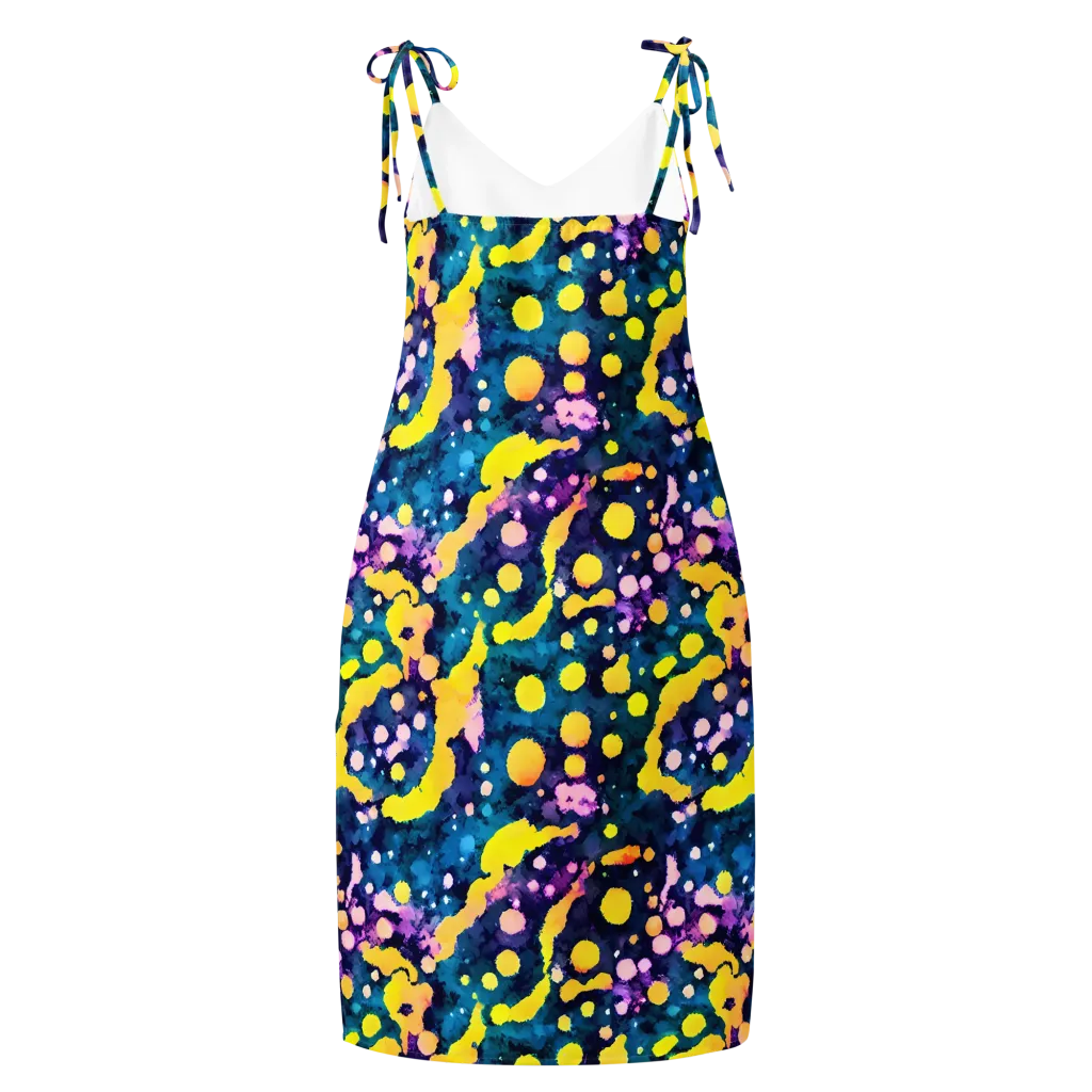 Ink Galaxy on Slip Dress — Back