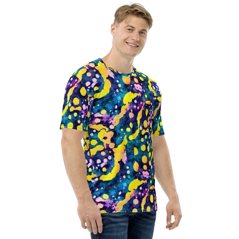 Ink Galaxy on Men's Crew Neck T-Shirt — Right