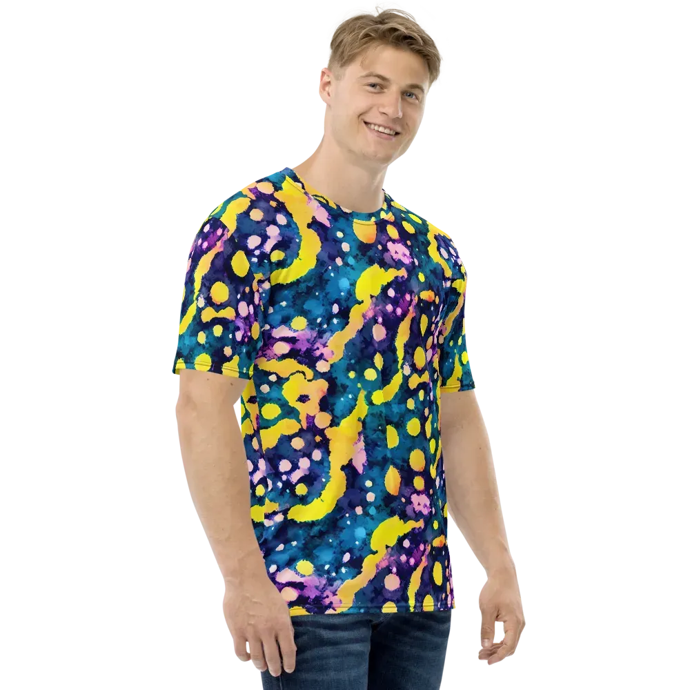 Ink Galaxy on Men's Crew Neck T-Shirt — Right