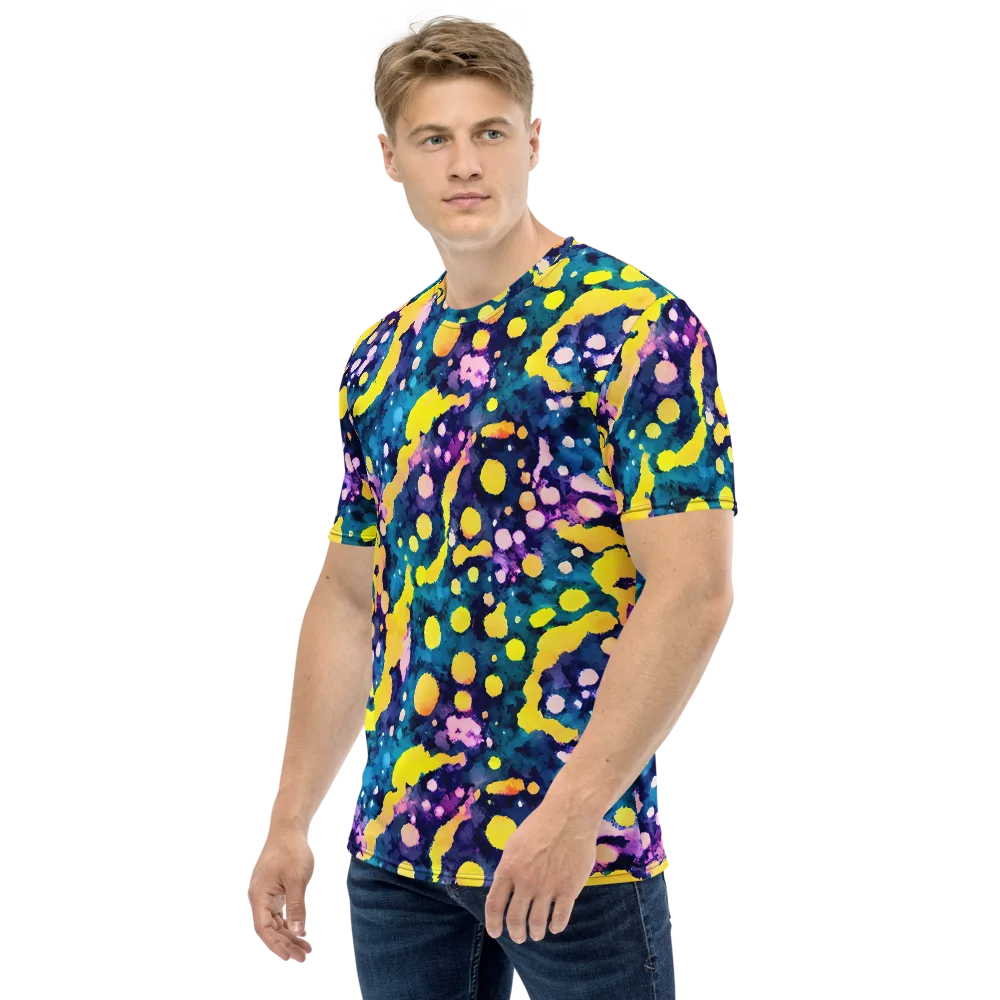 Ink Galaxy on Men's Crew Neck T-Shirt — Left