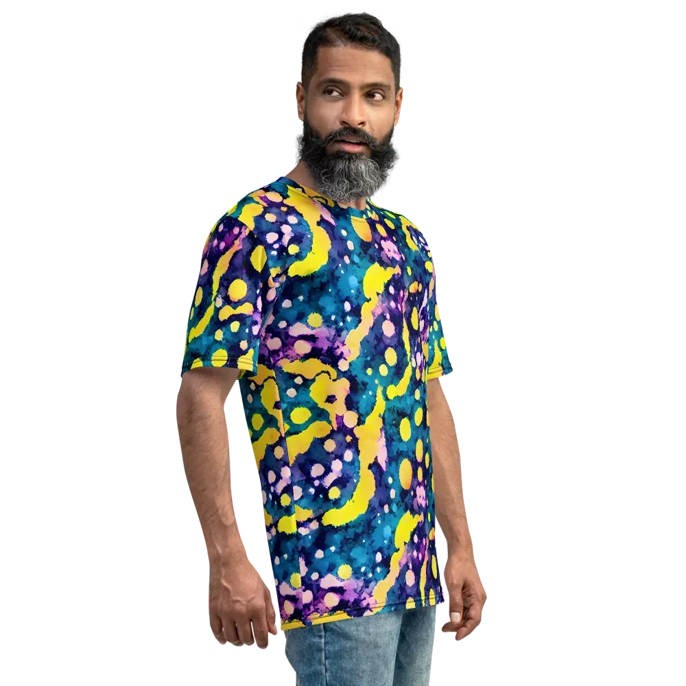 Ink Galaxy on Men's Crew Neck T-Shirt — Right