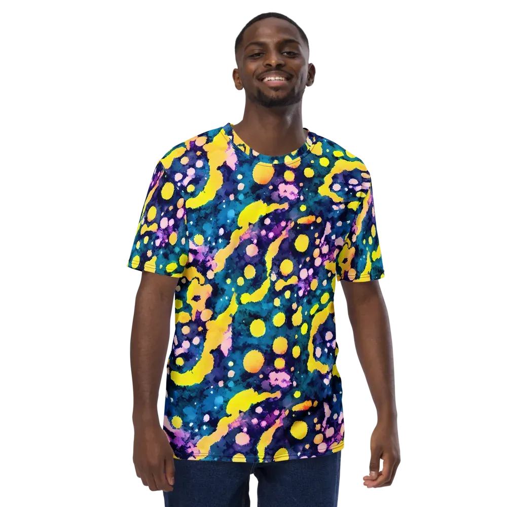 Ink Galaxy on Men's Crew Neck T-Shirt — Front