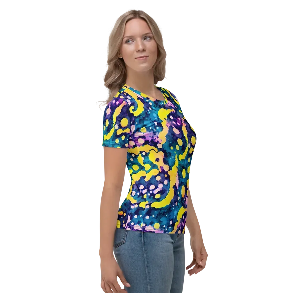 Ink Galaxy on Women's Crew Neck T-Shirt — Right