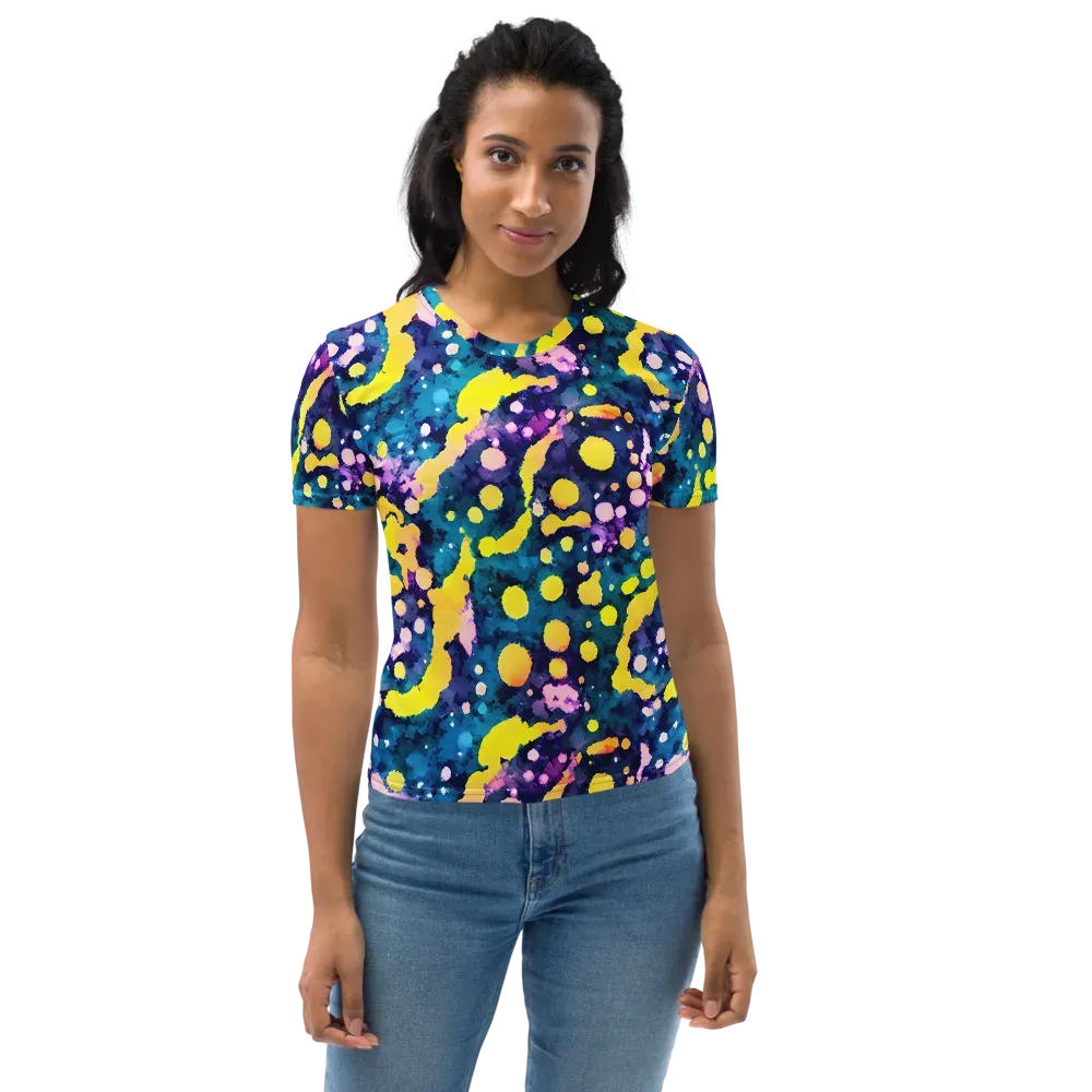 Ink Galaxy on Women's Crew Neck T-Shirt — Front