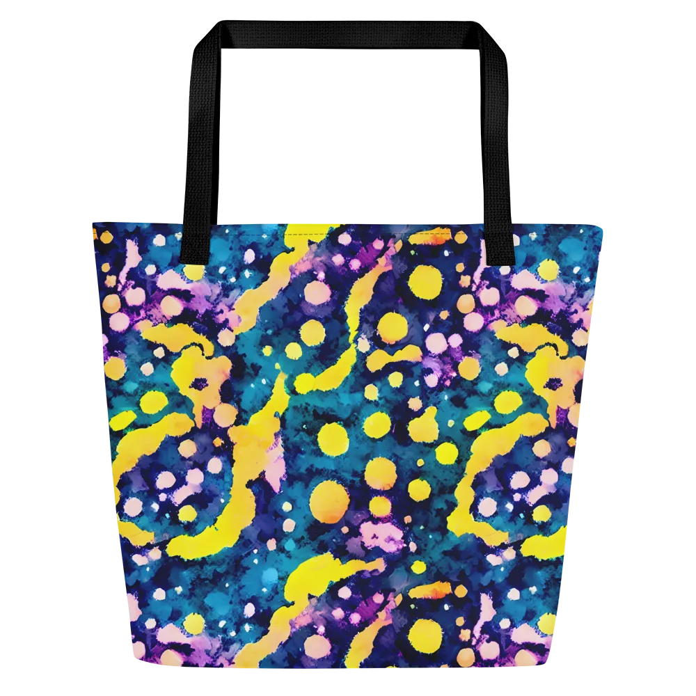 Ink Galaxy on Large Tote Bag W/ Pocket — Front