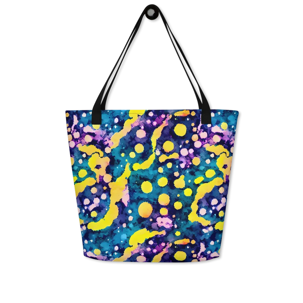 Ink Galaxy on Large Tote Bag W/ Pocket — Front