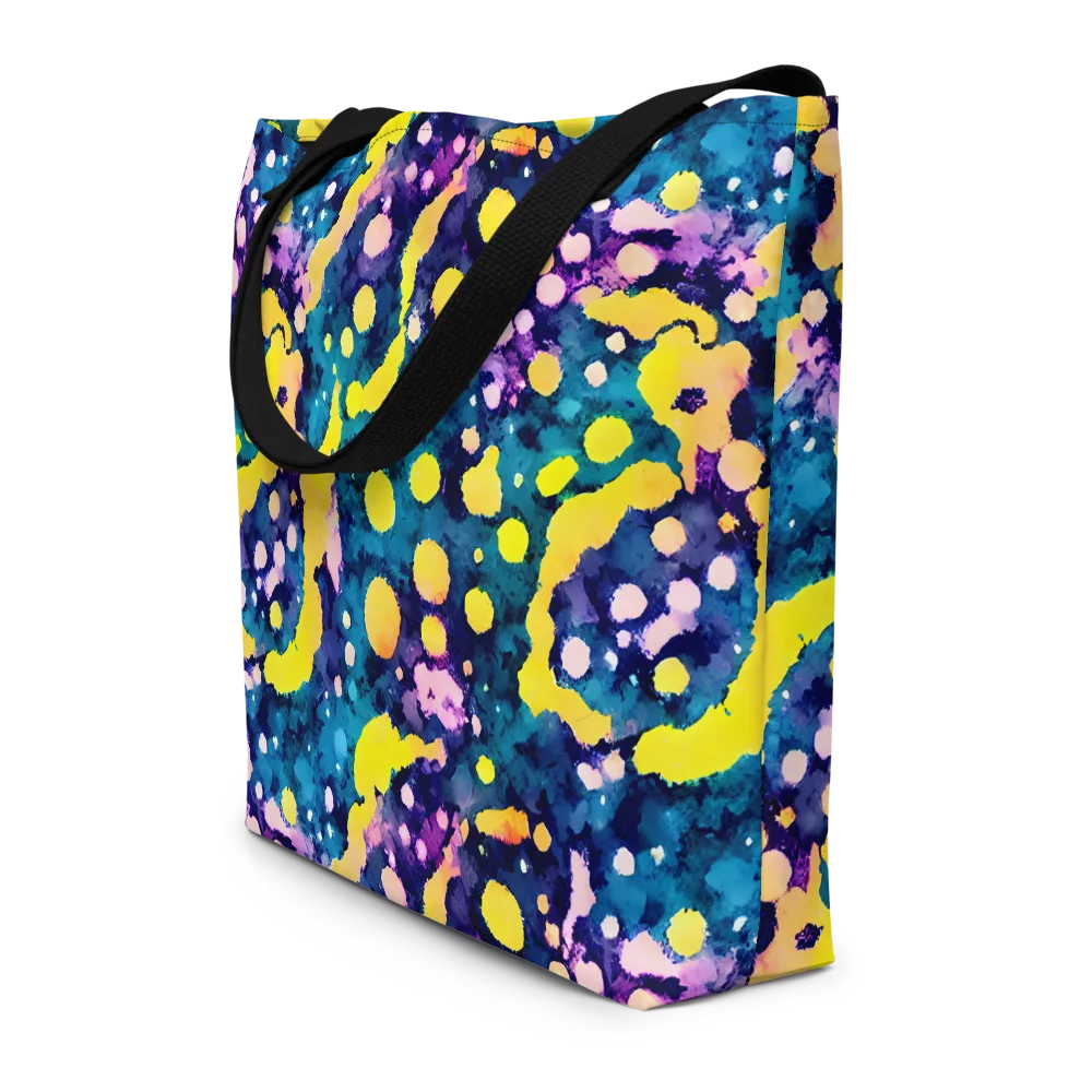 Ink Galaxy on Large Tote Bag W/ Pocket — Front
