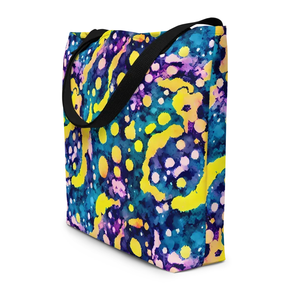Ink Galaxy on Large Tote Bag W/ Pocket — Front