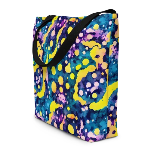 Ink Galaxy on a Large Tote Bag W/ Pocket
