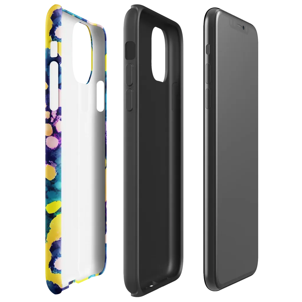 Ink Galaxy on Tough Case for iPhone® — Right