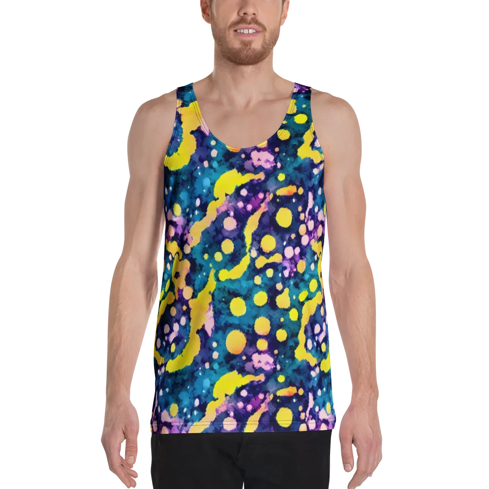 Ink Galaxy on Men's Tank Top — Front