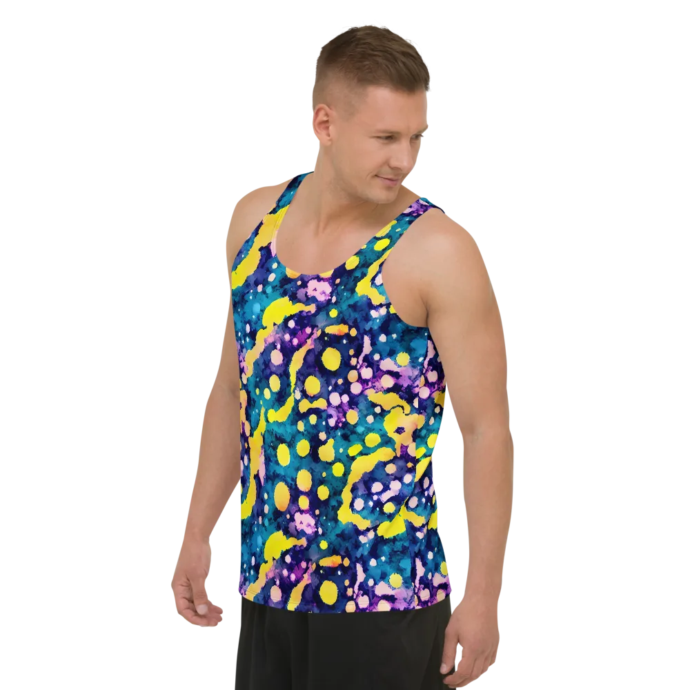 Ink Galaxy on Men's Tank Top — Left Front